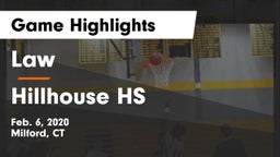Law  vs Hillhouse HS Game Highlights - Feb. 6, 2020