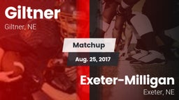 Matchup: Giltner  vs. Exeter-Milligan  2017