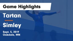 Tartan  vs Simley  Game Highlights - Sept. 5, 2019