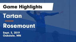 Tartan  vs Rosemount  Game Highlights - Sept. 3, 2019