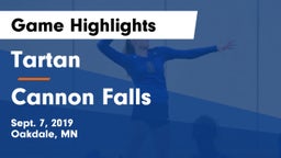 Tartan  vs Cannon Falls  Game Highlights - Sept. 7, 2019