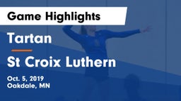 Tartan  vs St Croix Luthern Game Highlights - Oct. 5, 2019