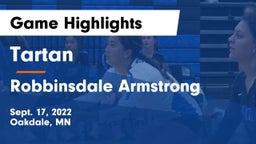 Tartan  vs Robbinsdale Armstrong  Game Highlights - Sept. 17, 2022