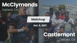 Matchup: McClymonds vs. Castlemont  2017