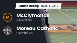 Recap: McClymonds  vs. Moreau Catholic  2017