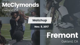 Matchup: McClymonds vs. Fremont  2017