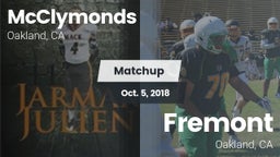 Matchup: McClymonds vs. Fremont  2018