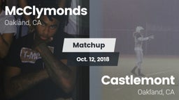 Matchup: McClymonds vs. Castlemont  2018