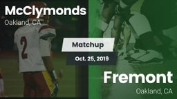 Matchup: McClymonds vs. Fremont  2019