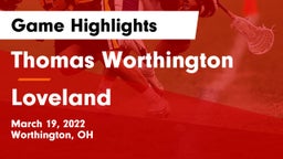 Thomas Worthington  vs Loveland  Game Highlights - March 19, 2022
