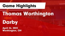 Thomas Worthington  vs Darby  Game Highlights - April 26, 2022