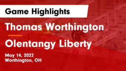 Thomas Worthington  vs Olentangy Liberty  Game Highlights - May 14, 2022