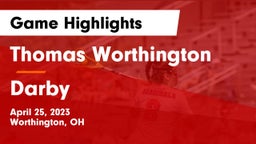 Thomas Worthington  vs Darby  Game Highlights - April 25, 2023