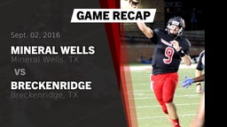 Recap: Mineral Wells  vs. Breckenridge  2016