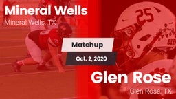 Matchup: Mineral Wells High vs. Glen Rose  2020