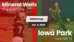 Matchup: Mineral Wells High vs. Iowa Park  2020