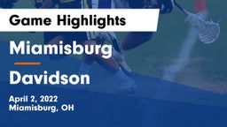 Miamisburg  vs Davidson  Game Highlights - April 2, 2022