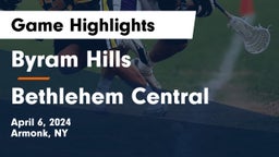 Byram Hills  vs Bethlehem Central  Game Highlights - April 6, 2024