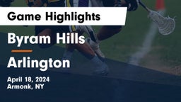 Byram Hills  vs Arlington  Game Highlights - April 18, 2024