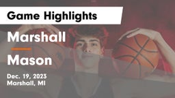 Marshall  vs Mason  Game Highlights - Dec. 19, 2023