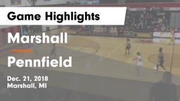 Marshall  vs Pennfield  Game Highlights - Dec. 21, 2018
