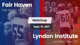 Matchup: Fair Haven High vs. Lyndon Institute 2017