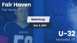 Matchup: Fair Haven High vs. U-32  2017