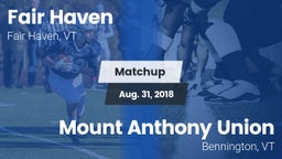 Matchup: Fair Haven High vs. Mount Anthony Union  2017