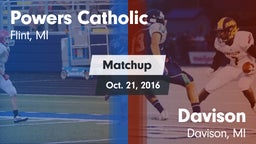 Matchup: Powers Catholic vs. Davison  2016
