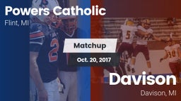 Matchup: Powers Catholic vs. Davison  2017