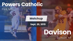 Matchup: Powers Catholic vs. Davison  2019