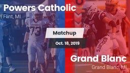 Matchup: Powers Catholic vs. Grand Blanc  2019