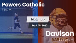Matchup: Powers Catholic vs. Davison  2020