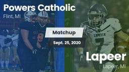 Matchup: Powers Catholic vs. Lapeer   2020