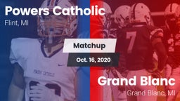 Matchup: Powers Catholic vs. Grand Blanc  2020