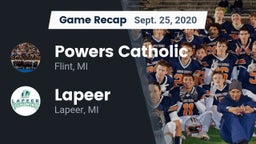 Recap: Powers Catholic  vs. Lapeer   2020