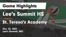 Lee's Summit HS vs St. Teresa's Academy  Game Highlights - Oct. 23, 2021