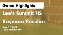 Lee's Summit HS vs Raymore Peculiar  Game Highlights - Aug. 29, 2022