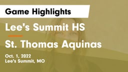 Lee's Summit HS vs St. Thomas Aquinas Game Highlights - Oct. 1, 2022
