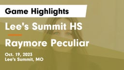 Lee's Summit HS vs Raymore Peculiar  Game Highlights - Oct. 19, 2023