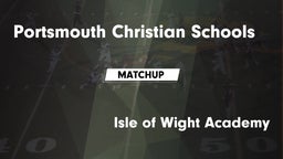 Matchup: Portsmouth Christian vs. Isle of Wight Academy  - Boys Varsity Football 2016