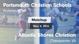 Matchup: Portsmouth Christian vs. Atlantic Shores Christian  2016