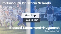 Matchup: Portsmouth Christian vs. Blessed Sacrament-Huguenot  2017