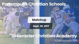 Matchup: Portsmouth Christian vs. Greenbrier Christian Academy  2017