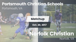 Matchup: Portsmouth Christian vs. Norfolk Christian  2017