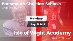 Matchup: Portsmouth Christian vs. Isle of Wight Academy  2018