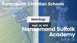Matchup: Portsmouth Christian vs. Nansemond Suffolk Academy 2019