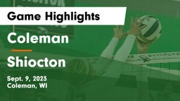 Coleman  vs Shiocton  Game Highlights - Sept. 9, 2023