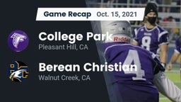 Recap: College Park  vs. Berean Christian  2021