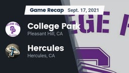 Recap: College Park  vs. Hercules  2021